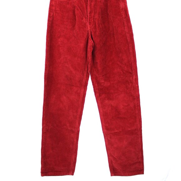 Empyre Women's Red Corduroy Pants Loose Fit Size S SK8R Y2K Hip Hop Grunge VTG - Picture 2 of 8